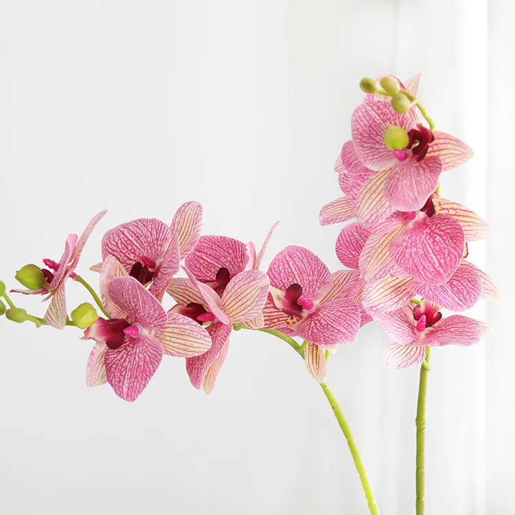 High quality real touch big artificial flowers butterfly orchid Large hand-feel Phalaenopsis amabilis Moth orchid