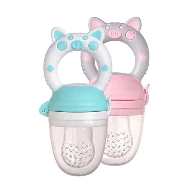 Baby Food Feeder Fruit Feeder Pacifier Infant Teething Toy Teether safe  Silicone  Nipple for kids