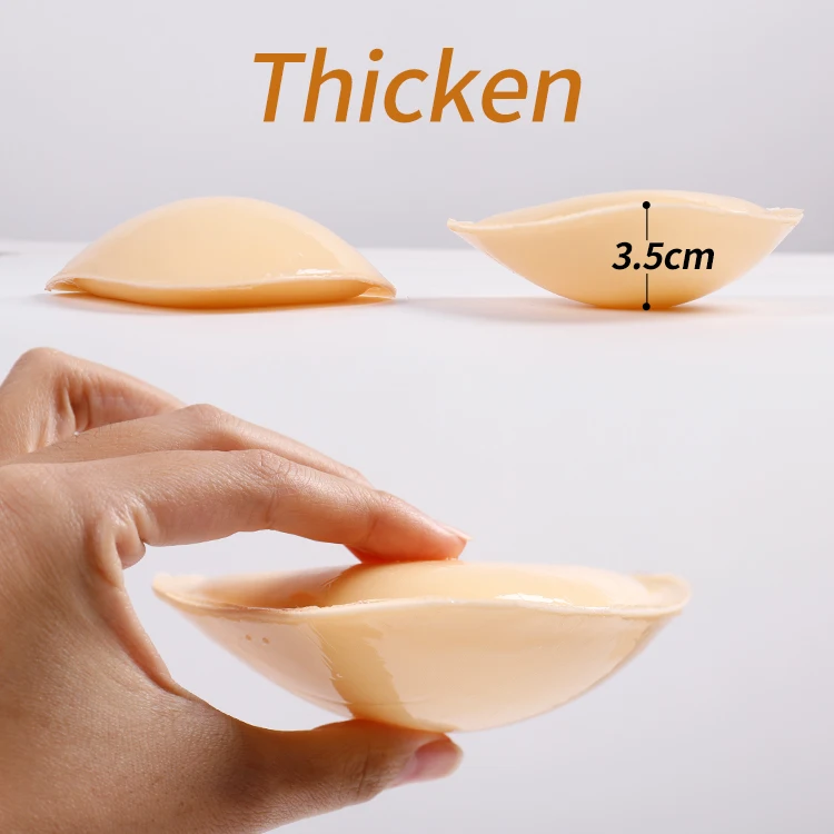 high quality thicken push up bra pad soft sponge breathable strong sticky reusable bra pads dark