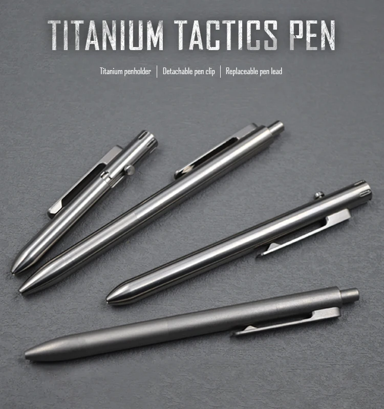 Custom Bolt Action Self Defense  Titanium Tactical Pen