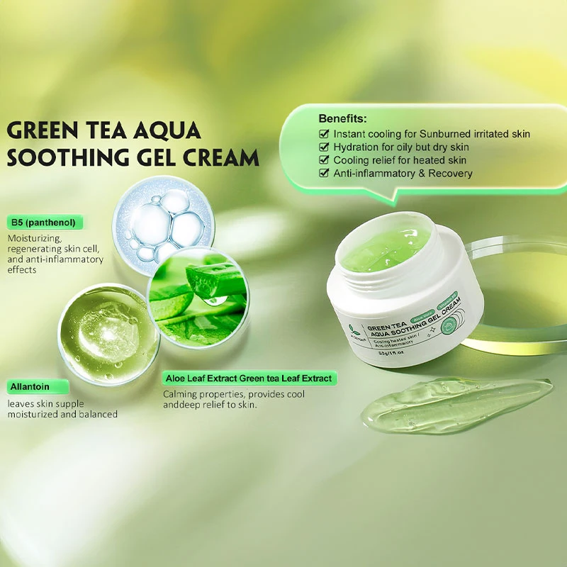 Moisturizer 5X Ceramide Hyaluronic Acid Snail 92 Centella Brightening Cherry Blossom Collagen Cream Green Tea Anti Aging Cream