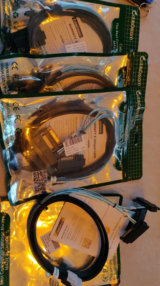 Внутренняя Mini SAS 36-контактный SFF-8087 до 4 29-Pin SFF-8482 кабель с 15 контактный разъем питания SATA провод сердечником для жесткого