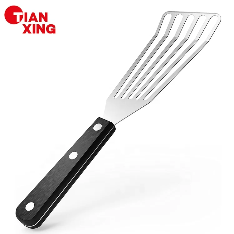 Dishwasher Safe Stainless Steel Slotted Fish Turner Set 11' & 13' 2-Piece Spatula for Frying & Grilling for Cooking