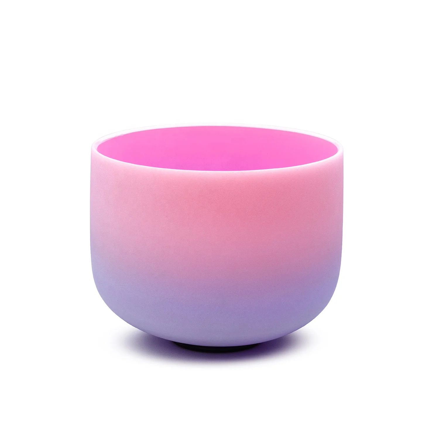 10 дюймов г Примечание розово-фиолетовый цвет 432 Гц настроены чакра кварц из матового хрусталя Поющая чаша