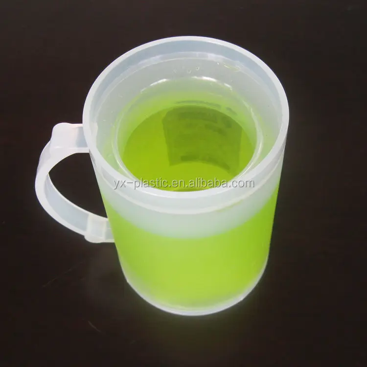 400ml personalized plastic double wall freezer mugs for beer
