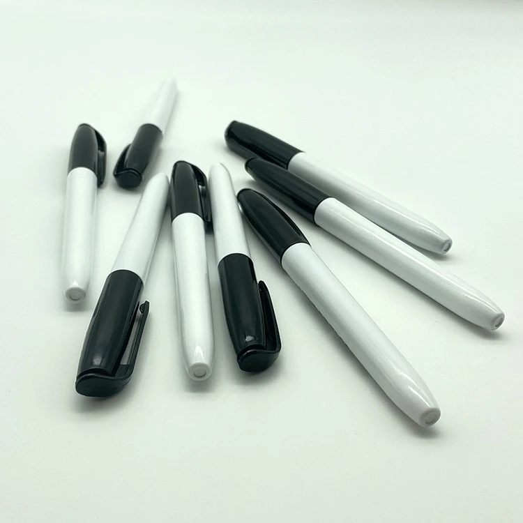 factory custom logo Good Quality Non Toxic Indelible Solid Paint Safe Pen  oil-based ink Permanent Marker Black for Signing