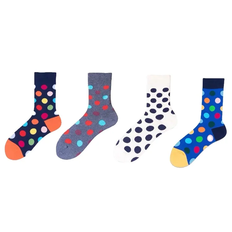 
Wholesale 100% Cotton Custom Jacquard Bamboo Fiber Organic Knitted Men Crew Socks Custom Cotton Socks 