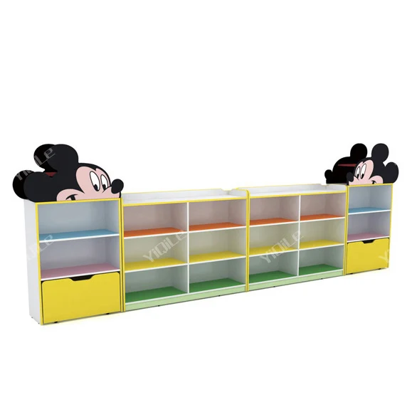 kindergarten toys shelf mickey mouse furniture for sale