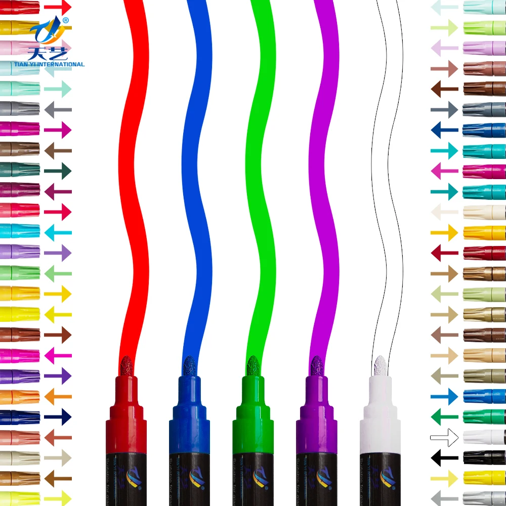 
2019 Promotional Waterproof High-cover Colors Acrylic Paint Markers 