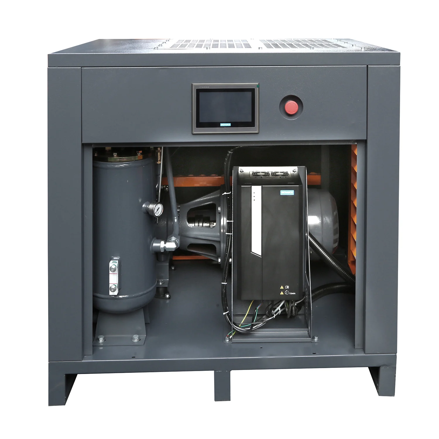 Factory Direct Sale 8bar 7.5kw-37kw Slient Screw Air Compressor For Water Well Drilling Rig Machine Diesel For Mining Using