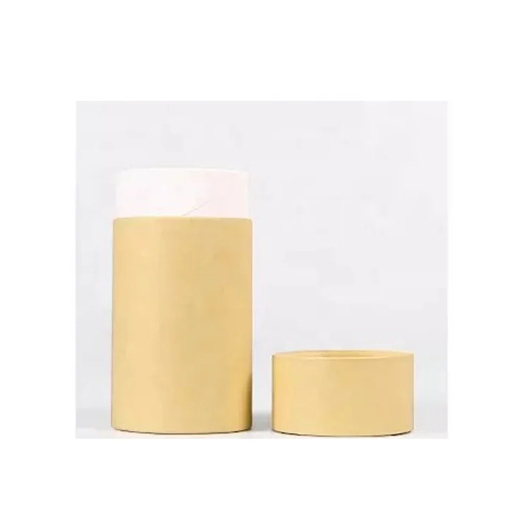 Customized carton box empty paper tube bottle protection kraft paper cylinder supplier