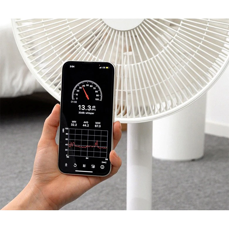 RUNAL New Grey 220V Large Small Smart Cool Dc Charging Battery Cooling Air Circulation Stand Fan With Low Noise for House