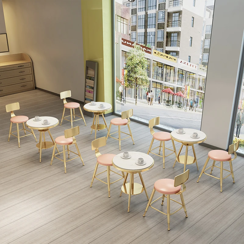 Factory Wholesale  restaurant bar furniture marble top adjustable bar table and chairs for  commercial hotel