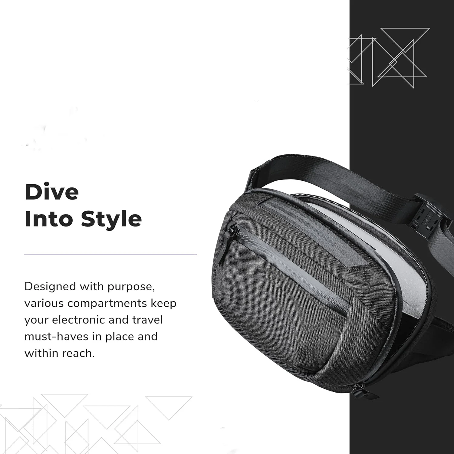 Hot Selling Versatile Tech Pouch Mini Camera Fanny pack Waist Bag Silent Waterproof Magnetic MOD Key Tether Custom Belt Bag