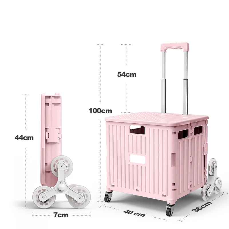 Small mini foldable supermarket folding shopping cart trolley for supermarket