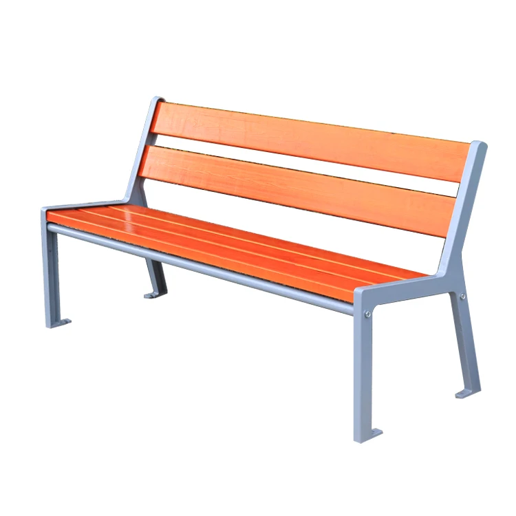 Modern Outdoor Garden Bench with 3 Seaters Stylish Solid Wood Park Chair for Street Seating