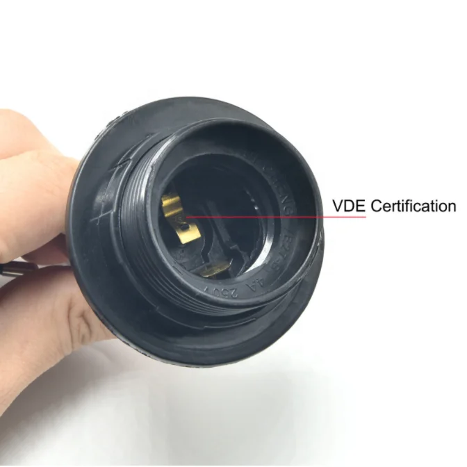 E27 Lamp Socket EU Plug Power Cord with Switch Lamp Bases Fabric Electric Wire Lamp Switch Cable for LED Bulb Bases Holders