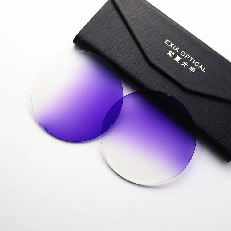 Gradient Violet Flashing SAR Trans-Lens Sunglasses Lenses Photochromic Base 2 EXIA OPTICAL X7C Series