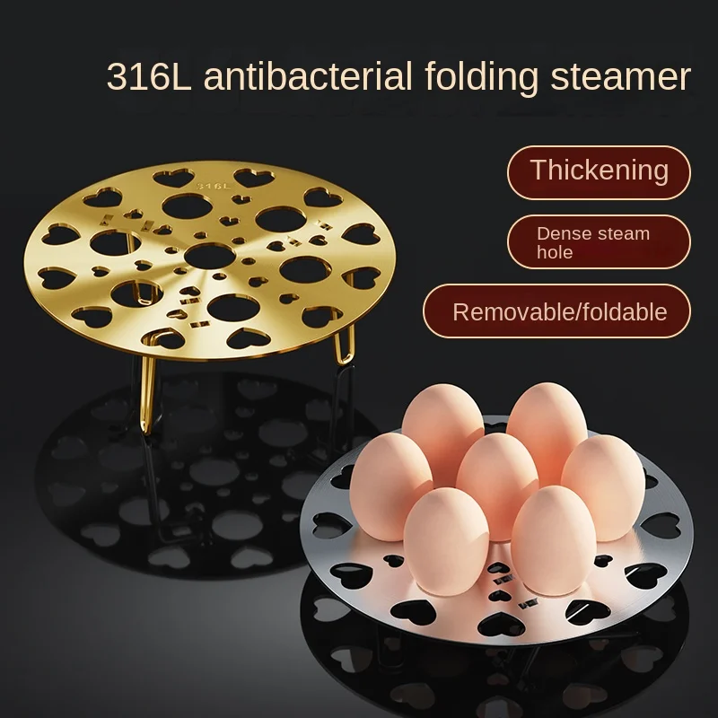 Wholesale Steaming Rack Stand Stainless Steel Canning Rack Steam Basket Rack Steaming Tray For Pressure Cooker Canners