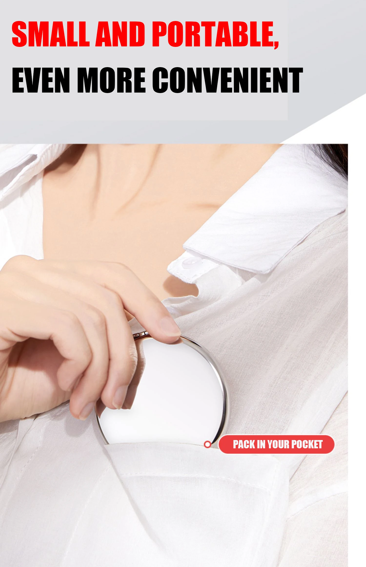 Mini cartoon portable makeup mirror cute travel single sided handheld vanity mirror