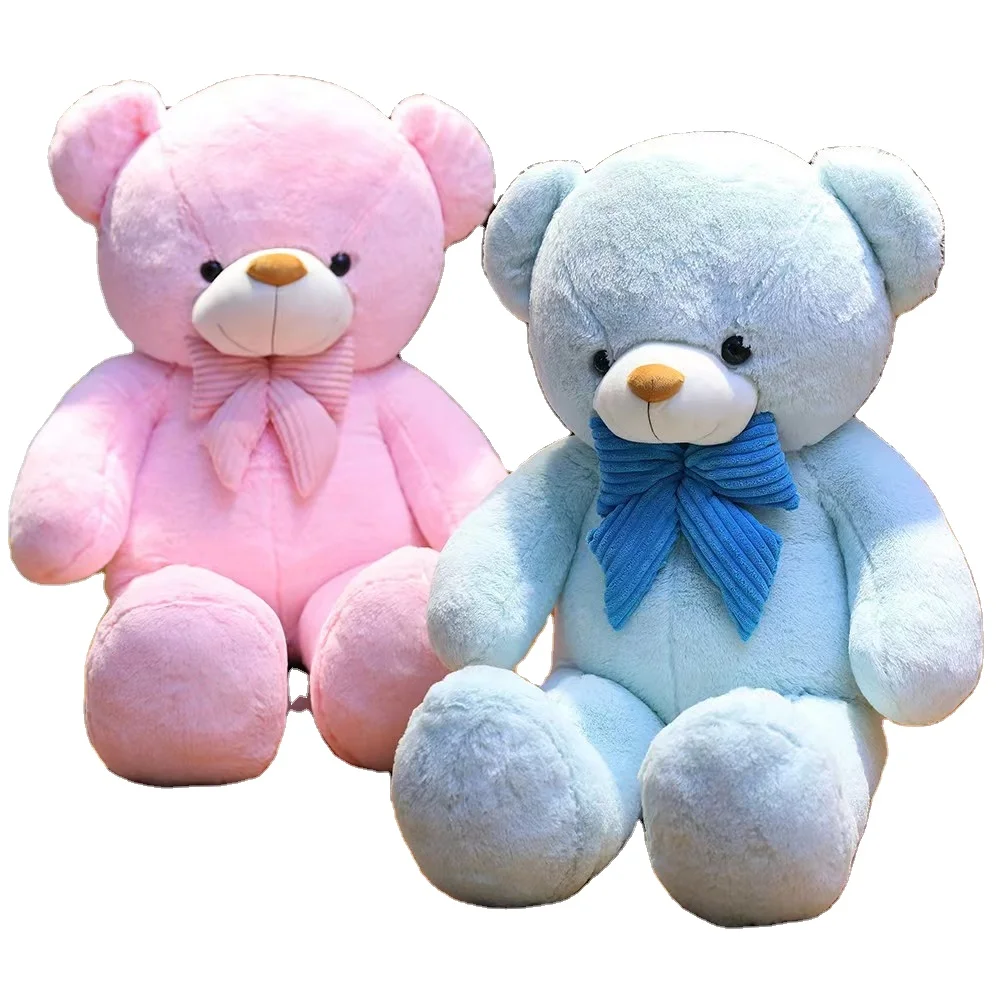 Fancy two color blue and pink classical types graduation teddy bear gift custom plush toys stuffed animal giant tedy bear