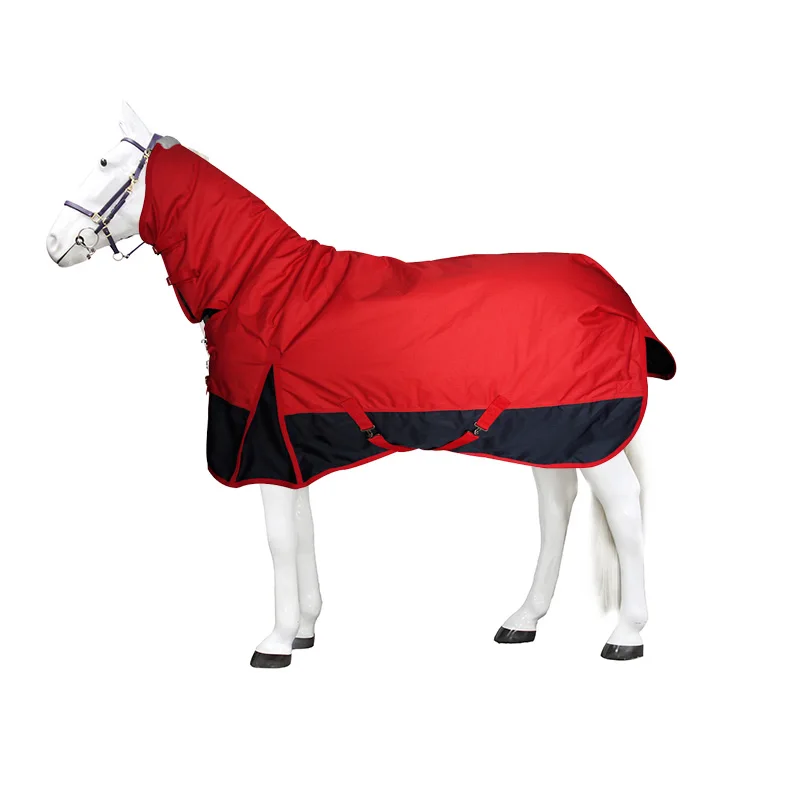 Waterproof Turnout Blanket Winter Supplies Equine for Horse 600D Rip Stop Fabric Cotton Customized SS Winter Logo Durable Oxford
