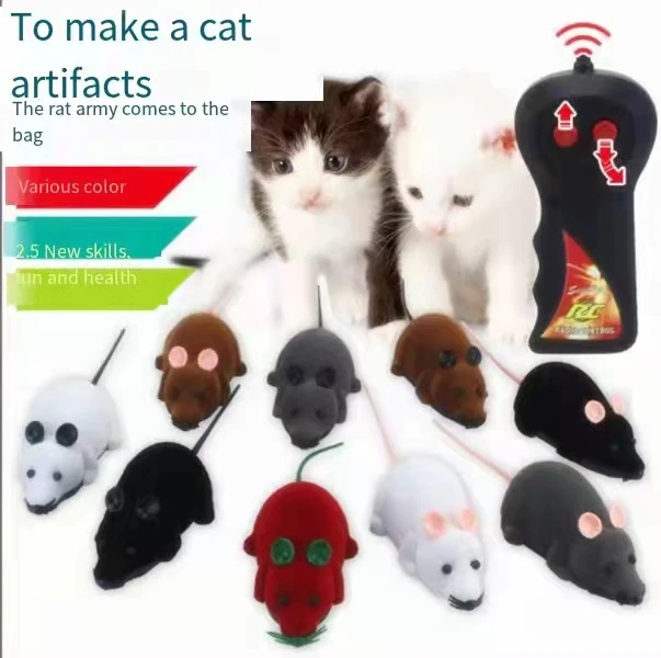 Wholesale Wireless Remote Control  Electric Custom Automatic Interactive Gaming Rat Cat  Mouse Cat Toy