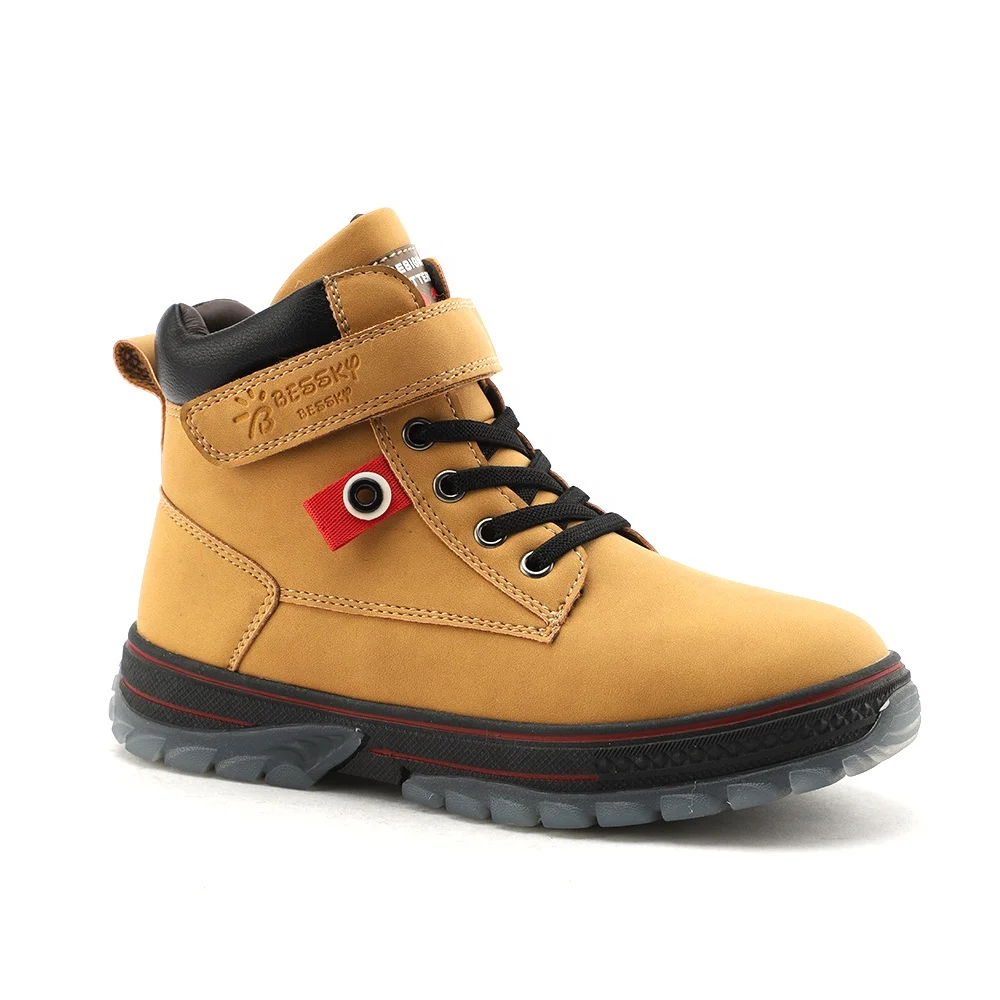 Модные детские ковбойские ботинки из ПУ кожи с низким вырезом