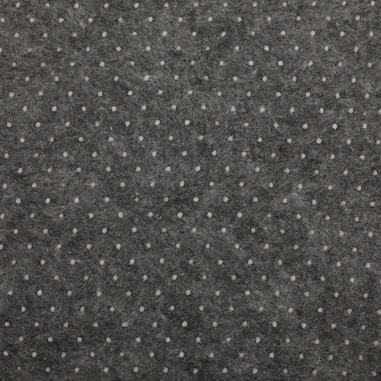 non slip drop cloth anti slip material fabric for carpet pvc dots non woven polyester needle punched felt fabric nonwoven
