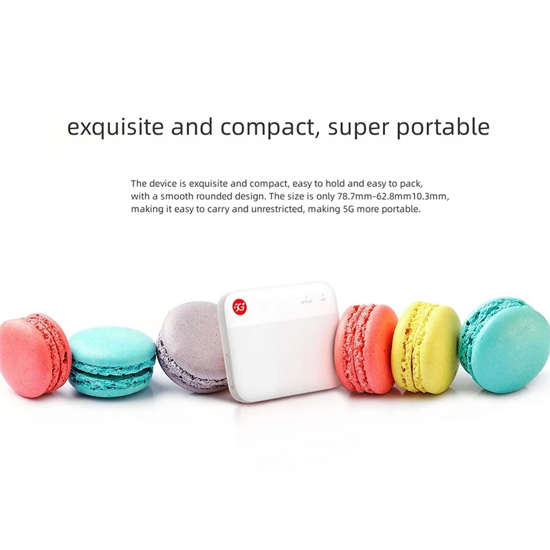 Unlocked ZTE 5G Portable WiFi F50 2X2 Wi-Fi5 Dual Band Mobile Hotspot.N1/N5/N8/N28/N41/N78