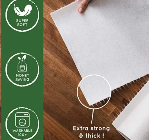 Reusable Bamboo Kitchen Towel,l,Washable Cleaning Dishcloths, Paperless Kitchen Rags, Eco Friendly Paper Towel