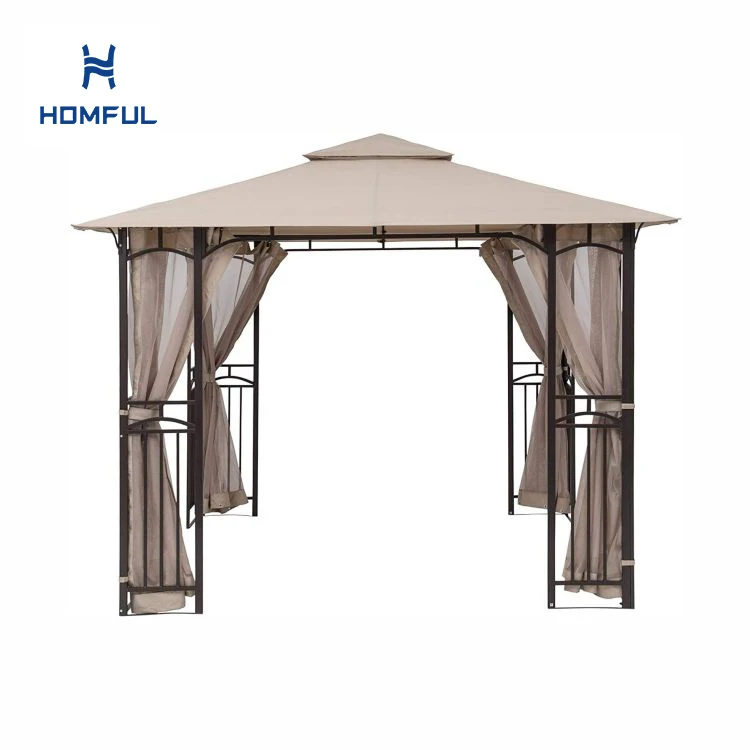 New Design Outdoor Garden Gazebo Aluminium Gazebo With Mosquito Net