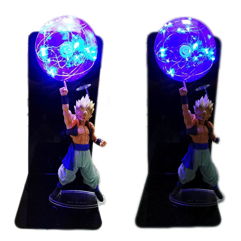 20cm Figure Vegeta Goku Led Light Gogeta Figuras Led Table Lamp DBZ Decorative Night Light
