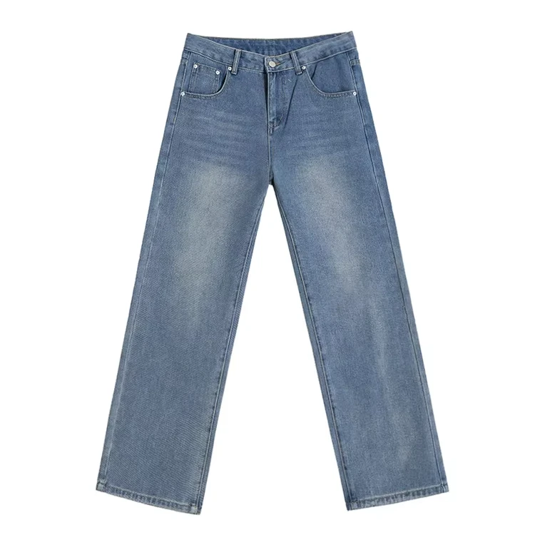 High Quality Fashion Timeless Straight Denim Pants Loose-Fit Jeans