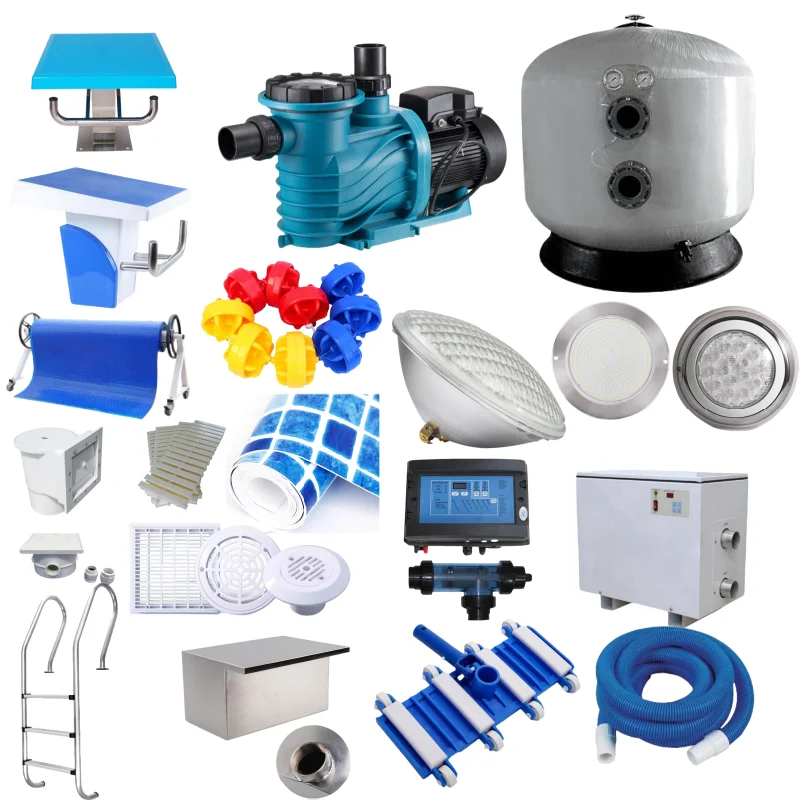 Manufacturer Supply Full Set Swimming Pool Pump Water Sand Filter Pump Wholesale Pool Equipment