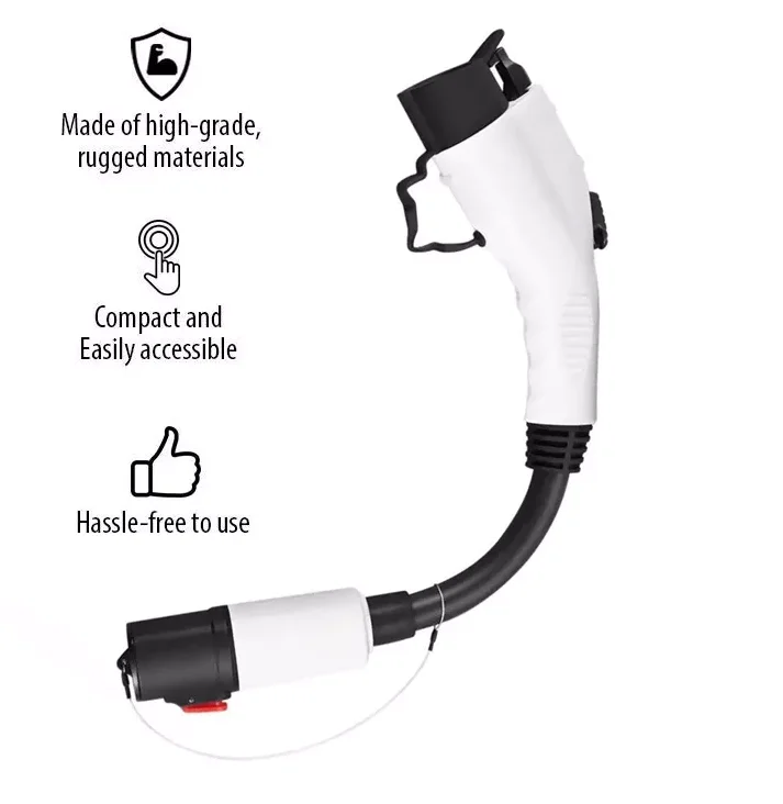 Tesla Accessories EVSE Adaptor j1772 to for tesla charging adapter 60amp /250v ac ev plug connector on Type 1 charge