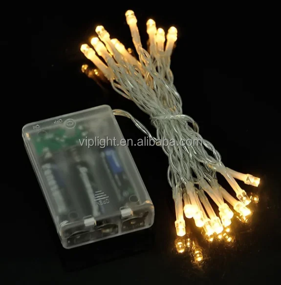 2M 20 LED Battery Operated LED String Lights for Christmas Indoor Outdoor Decoration