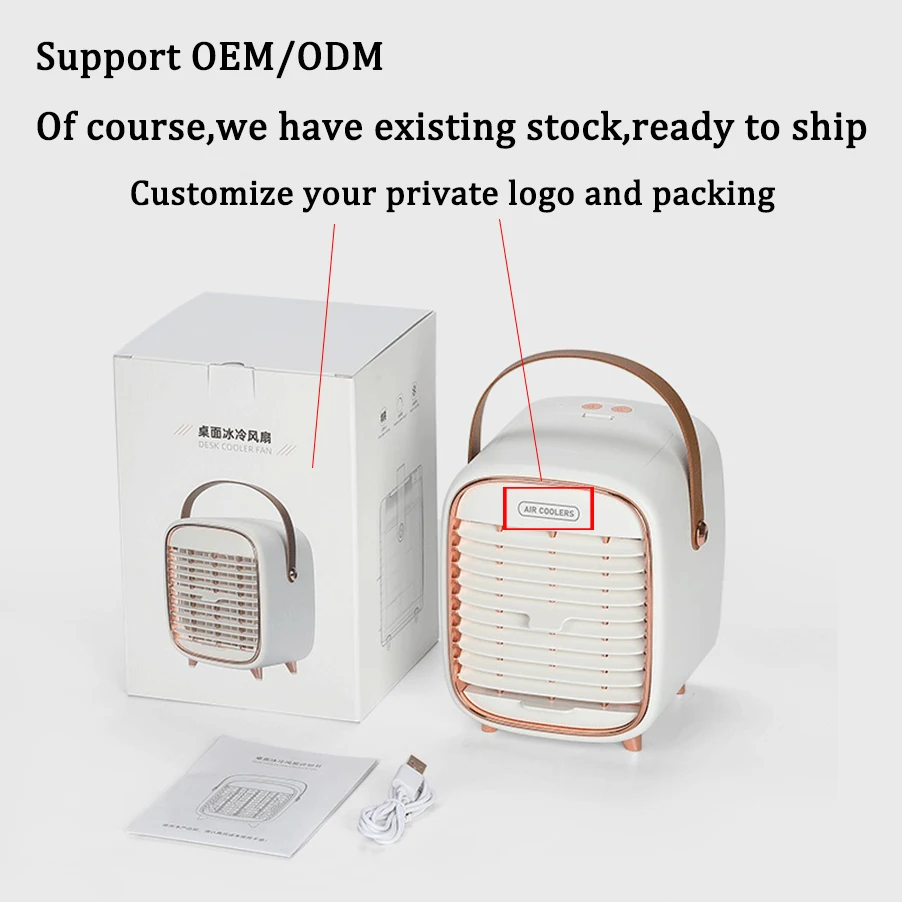 Best selling air cooler fan mini portable usb rechargeable personal small water evaporation air coolers conditioner Fans