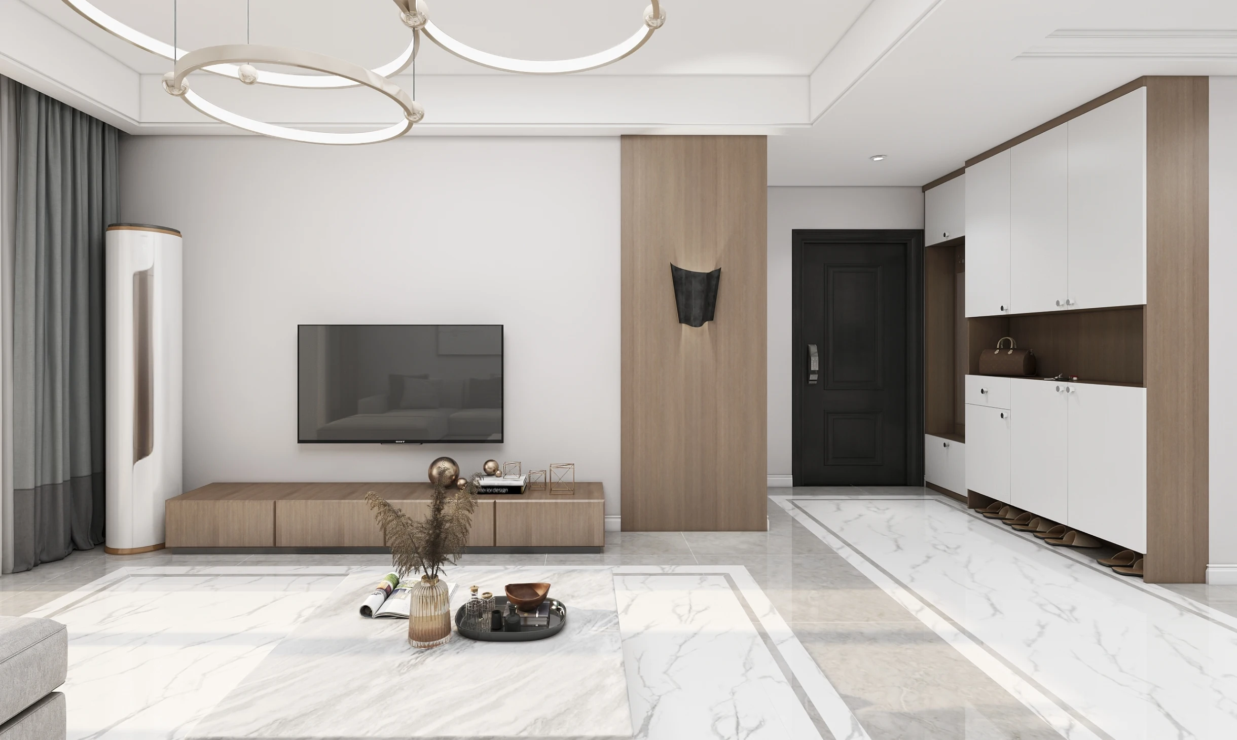 Мик 2024 современный дизайн гостиной ТВ стенд шкаф