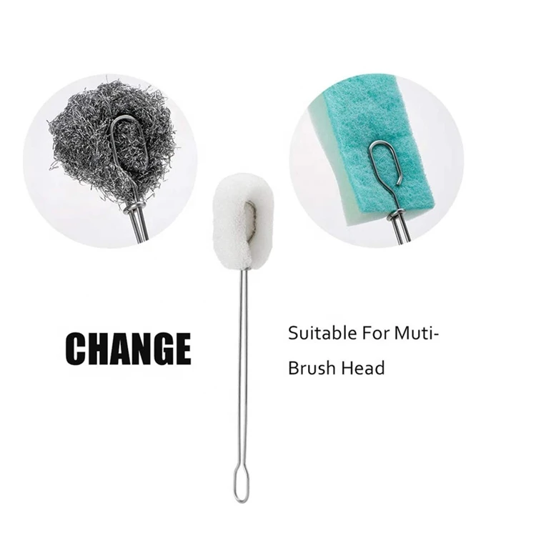 Wholesale White Black Sponge Cup Bottle Clean Brush