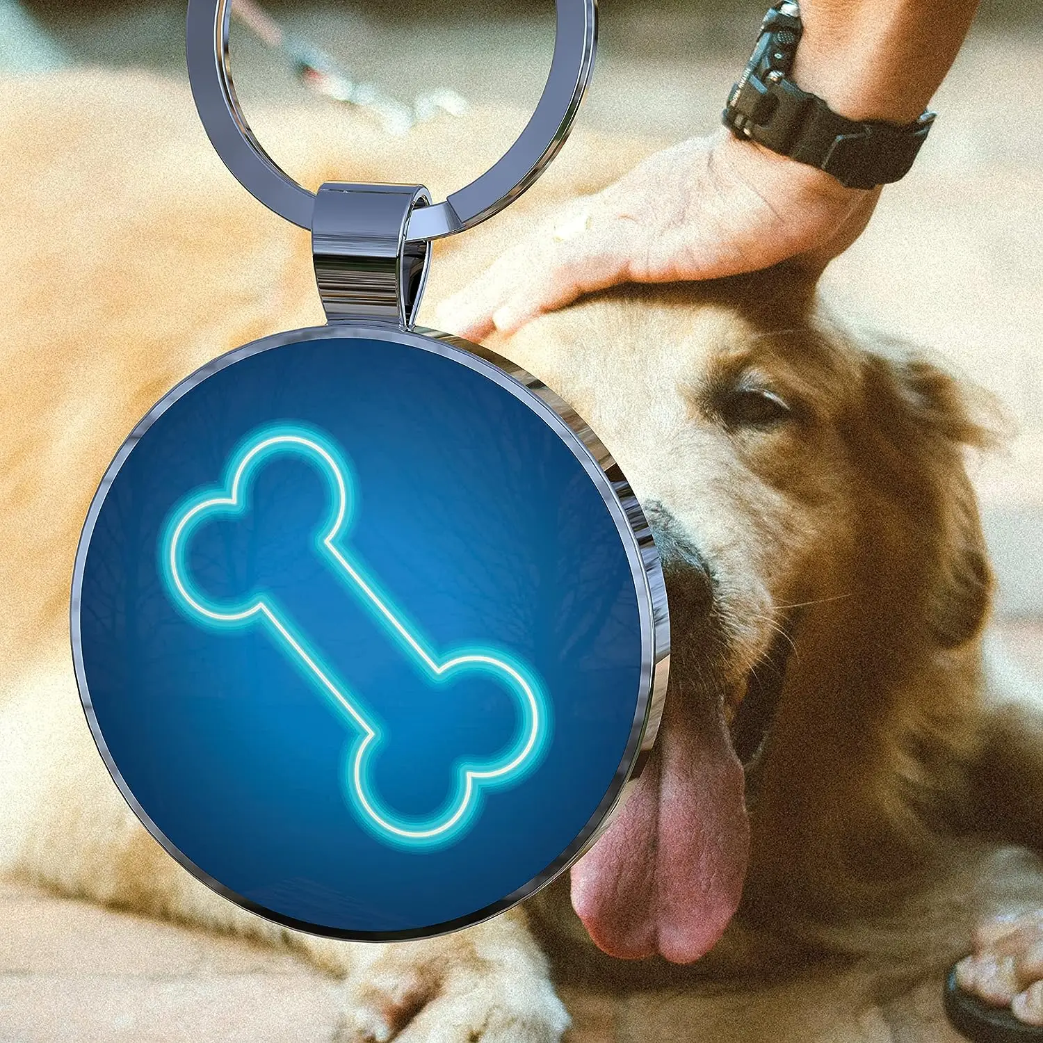 QR Code Pet ID Dog Tags - Pet Online Profile - Scan QR Receive Instant Pet Location Alert Email
