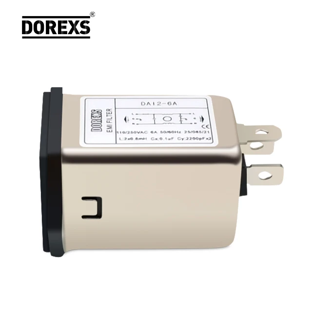 Factory Price 110/250VAC AC Inline Power EMI Noise  Filter Suppressor for  Audio equipment