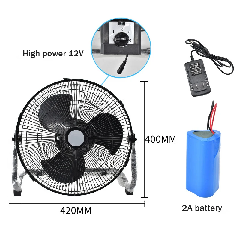 Экономия энергии экономия точек увеличенные лопасти вентилятора большая широкоугольная Регулировка солнечной панели 12 дюймов напольный вентилятор