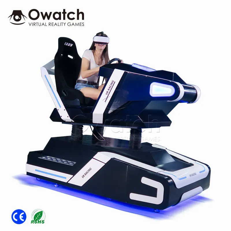 Racing Car Driving Game Simulator For Amusement Park Games VR Trend In 9D Simulator