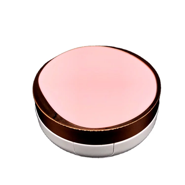 
Hengsheng factory empty rose gold cosmetic foundation powder compact BB cushion case for personal care with puff and mirror 