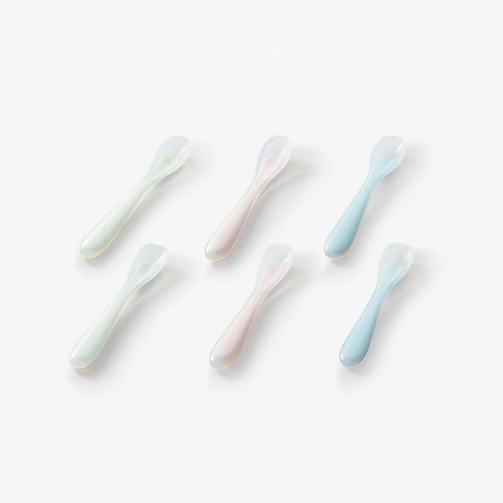 Set of 2  feeding silicone baby spoon