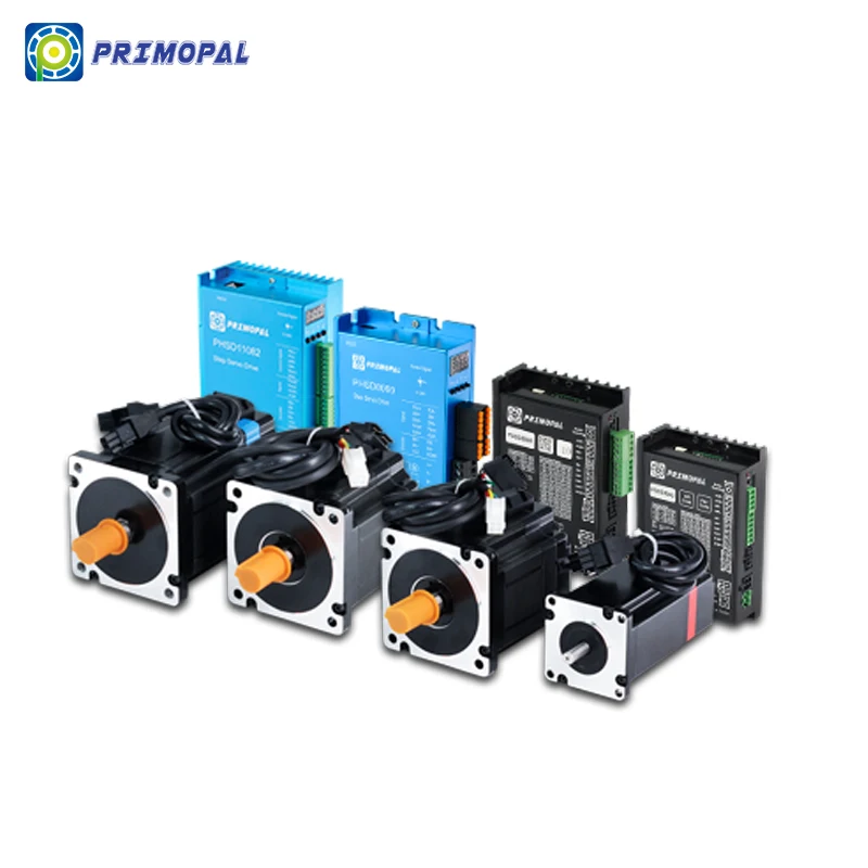 PrimoPal PM hybrid hollow shaft IP65 cnc geared 42mm  closed loop  linear NEMA 17 stepper motor with brake