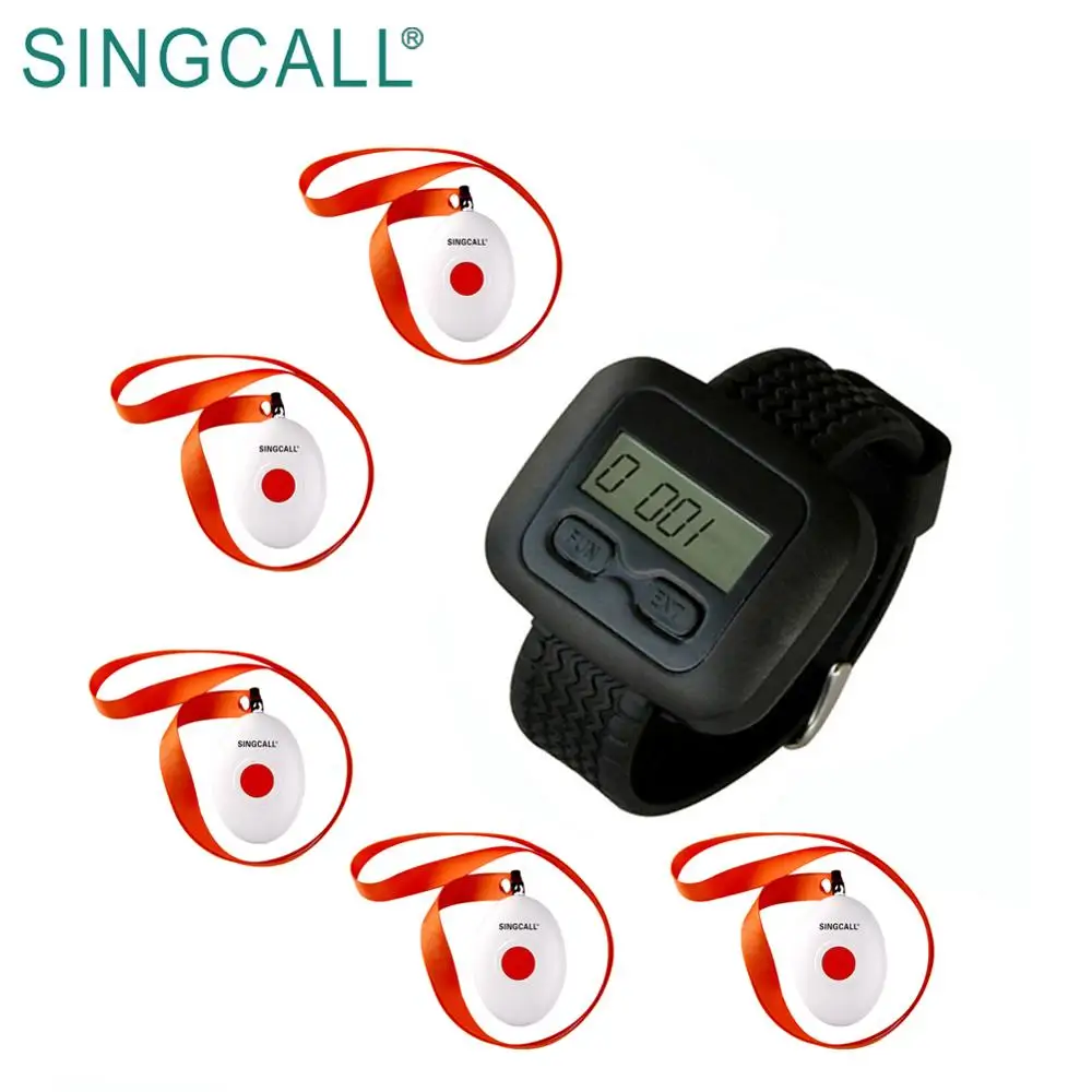 SINGCALL Hanging Buttons Hospital Call Buzzer Dystem for Elderly