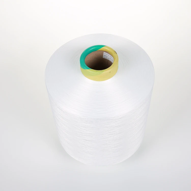 AA grade Polyester yarn 150D/48F SIM dty semi dull raw white (1600444061689)