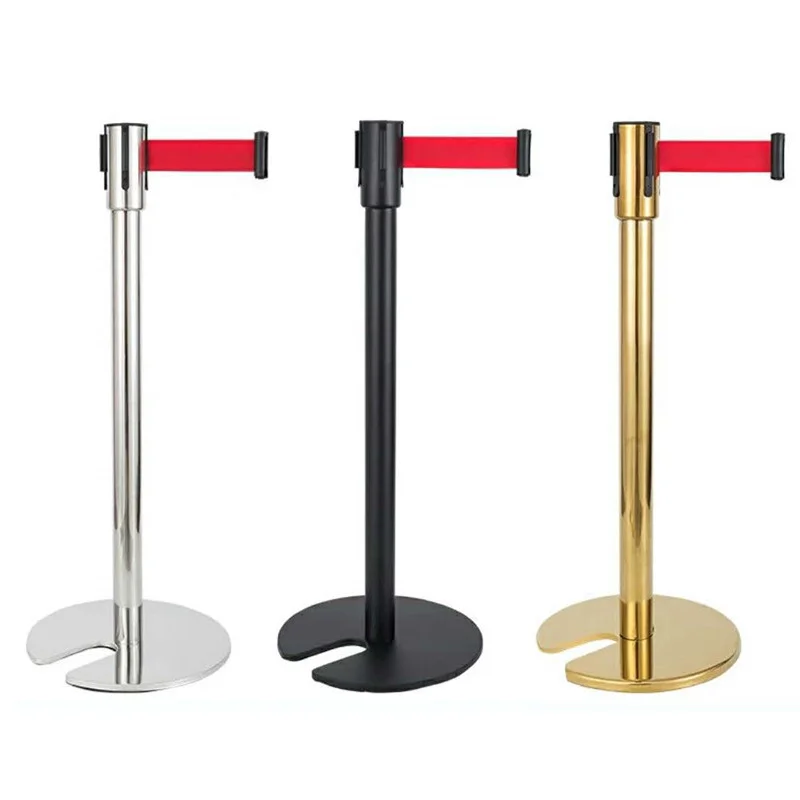 GOLDEN STACKABLE U SHAPE QUEUE LINE STAND QUEUE BARRIER STANCHION MANAGER FOR BANK AIRPORT EXHIBITION